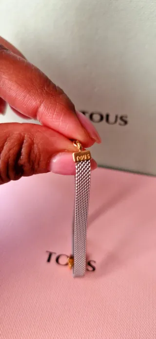 Pulsera Tous Oso Acero y Oro