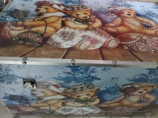 Baúl infantil decorado ositos