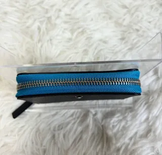 Montblanc Monedero Piel Azul/Negro