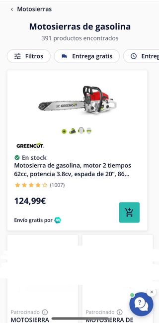 nuevo motosierra