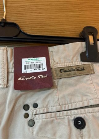 Pantalón recto Emidio Tucci beige