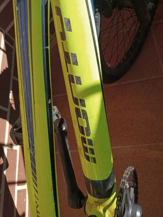 Bicicleta de montaña verde