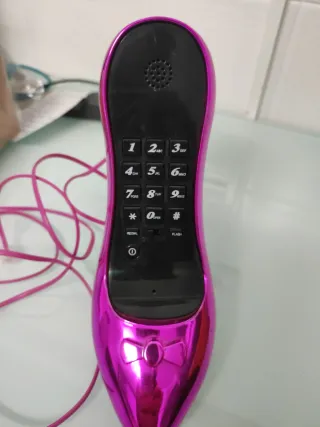 Teléfono Zapato Tacón Rosa