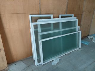 Marcos de cristal aluminio blanco