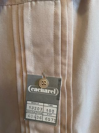 Camisa Cacharel Vintage Beige Talla M
