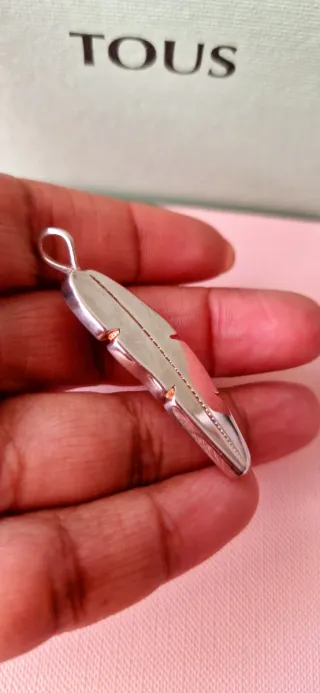 Colgante Tous Plata Hoja