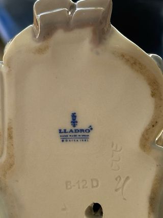 Lladró Pierrot con Concertina Porcelana, payaso