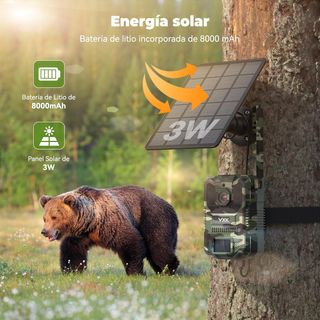 Cámara Vigilancia 4G Solar VXK Noche