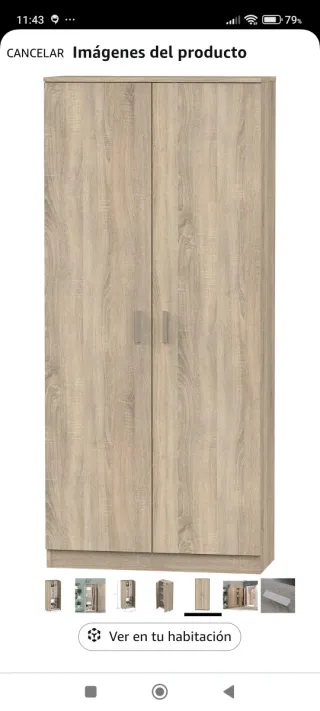 Armario Escobero Multiusos 2 Puertas