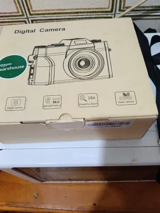 Cámara Digital Compacta 4K Negra