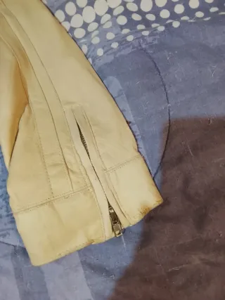 Cazadora Piel Beige Caballero XL