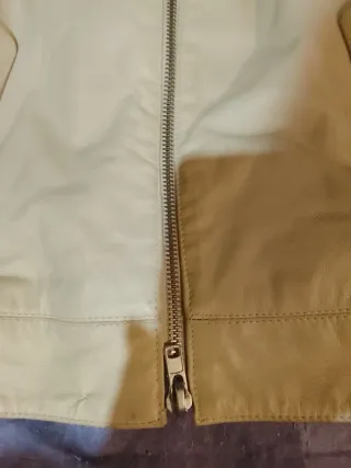 Cazadora Piel Beige Caballero XL