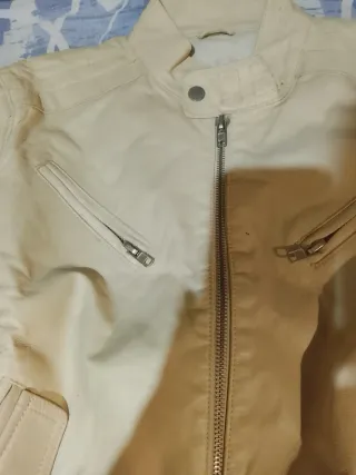 Cazadora Piel Beige Caballero XL