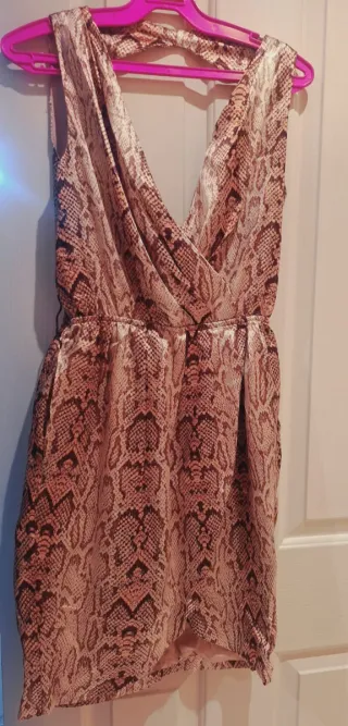 Vestido estampado serpiente