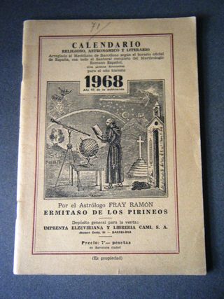 Calendario religioso, astronómico y literario