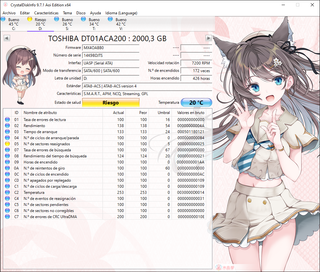 Lote 6 Discos Duros Toshiba 2TB SATA 3.5