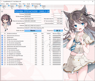 Lote 6 Discos Duros Toshiba 2TB SATA 3.5