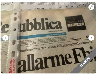 LA REPUBBLICA 8 OTTOBRE E 12 OTTOBRE 2001