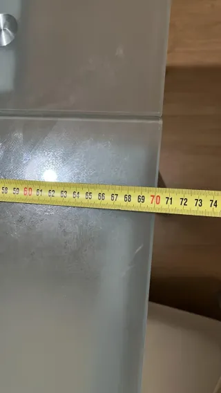 Mesa extensible de comedor cristal y metal gris