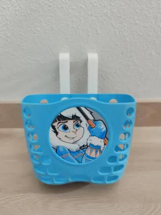 Cesta Bicicleta Infantil Azul Dibujo