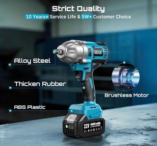 Llave de Impacto Seesii 900 Nm Sin Escobillas