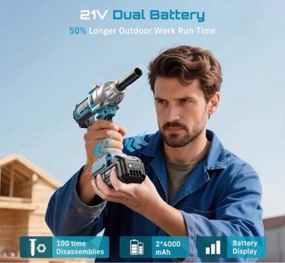 Llave de Impacto Seesii 900 Nm Sin Escobillas