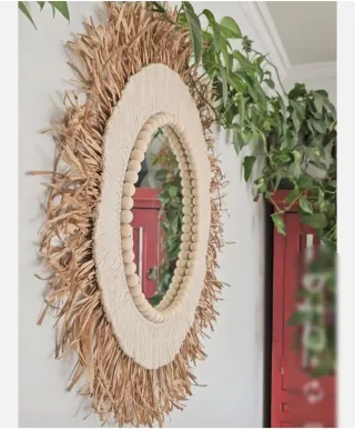 Espejo 70cms Macramé