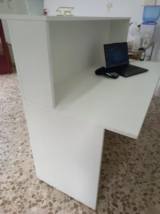 Recepción moderna color blanco