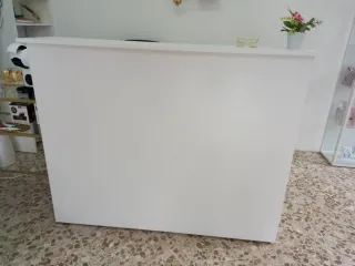 Recepción moderna color blanco