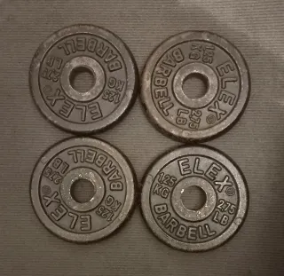 PESAS 4 DISCOS DE 1.25KG DE 25MM