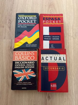 lote de diccionarios  inglés francés español