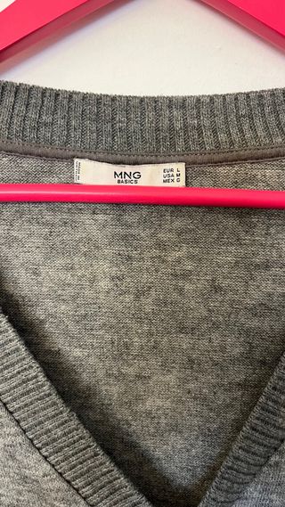 Jersey Mango Mujer Gris