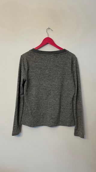 Jersey Mango Mujer Gris