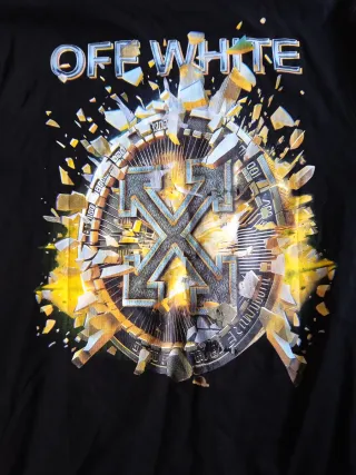 Camiseta Off-White Negra Talla XXL