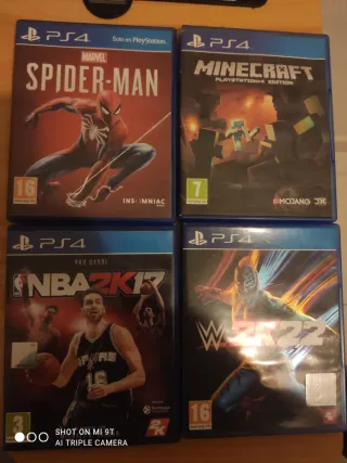 PS4 Negra + 8 Juegos
