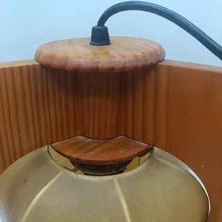 Lampada Cocoon in Carta e Legno