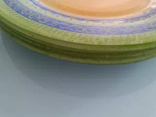 Juego de platos de cristal