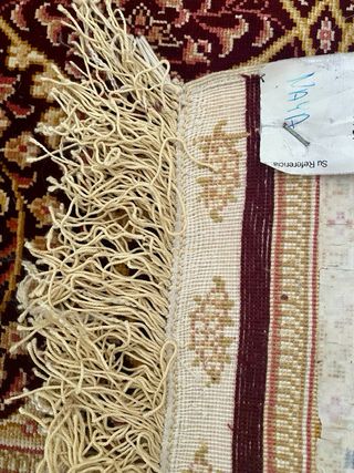 Alfombra de seda con diseño floral. Hereke Turquía