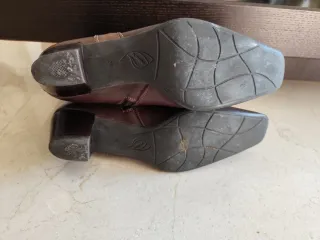 Botines Plumers piel marrón talla 38