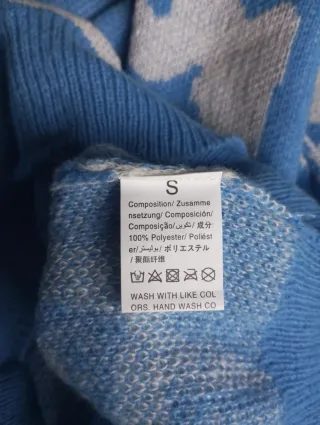 Jersey azul hombre diseño abstracto | Talla S