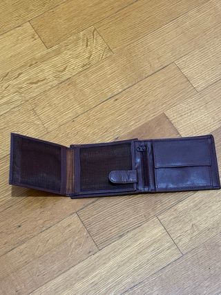 Portafoglio vintage Vera Pelle Azzaro Marrone