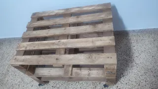 Mesa de centro de palets.
