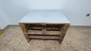 Mesa de centro de palets.