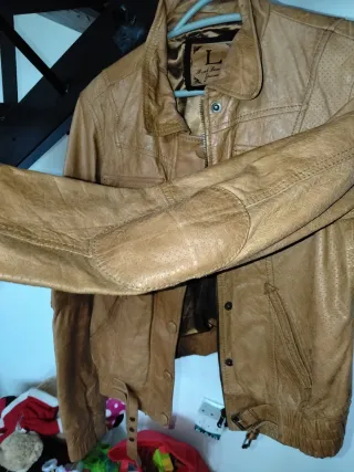 Chaqueta Piel Stradivarius Talla L