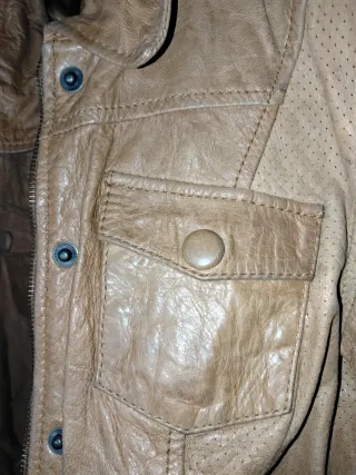 Chaqueta Piel Stradivarius Talla L