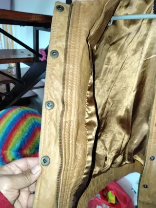 Chaqueta Piel Stradivarius Talla L