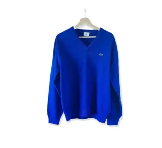 Jersey Lacoste Azul V-Neck Comprado en tienda
