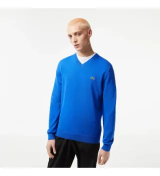 Jersey Lacoste Azul V-Neck Comprado en tienda