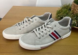 Zapatillas S Beige y Azul