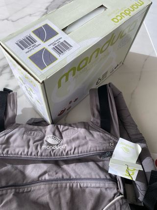 Mochila NUEVA Portabebés Manduca Pure Cotton Gris